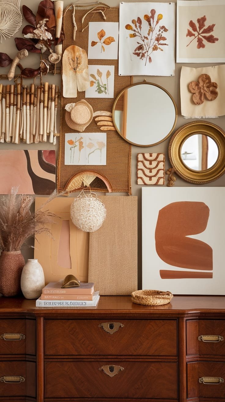 artistic collage of materials