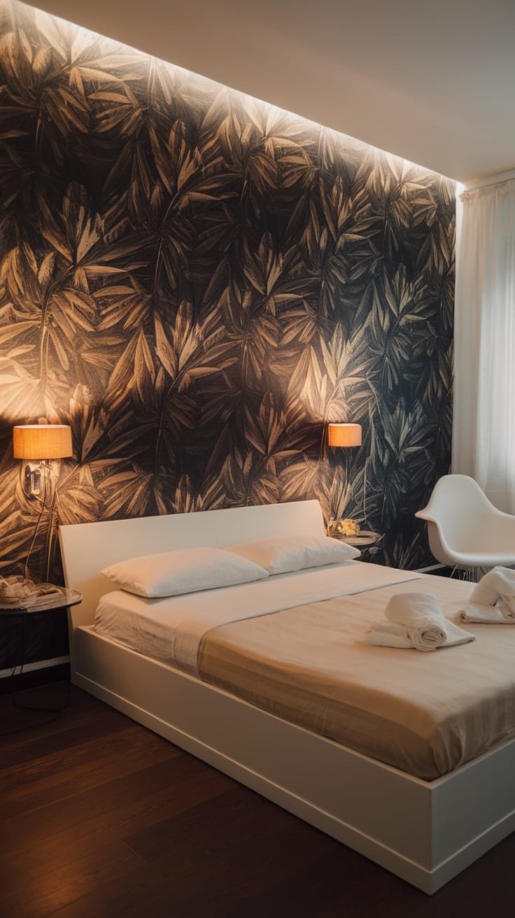 bold decorative accent wall