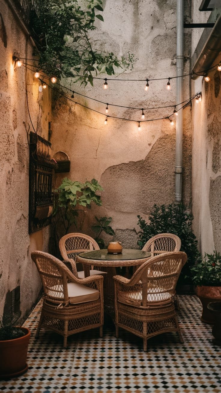 cozy corner dining setup