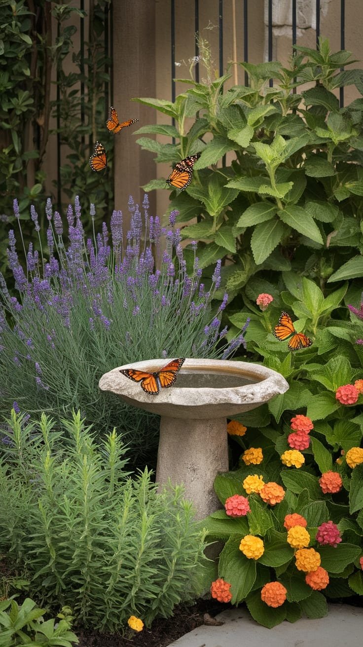 create butterfly garden station