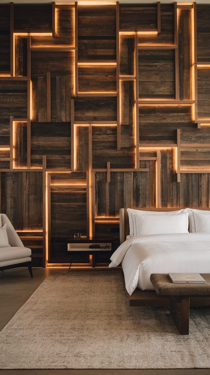 elegant natural wood accents