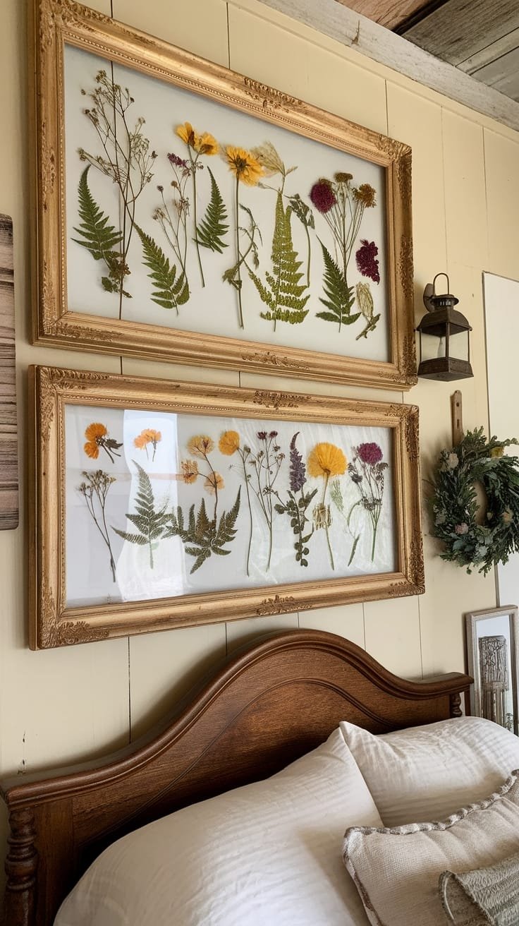 floral decor display frames