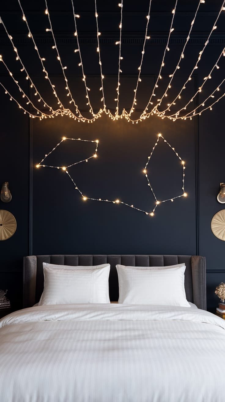 illuminated celestial pattern show