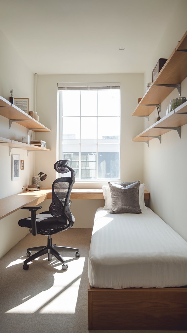 l shaped study area design