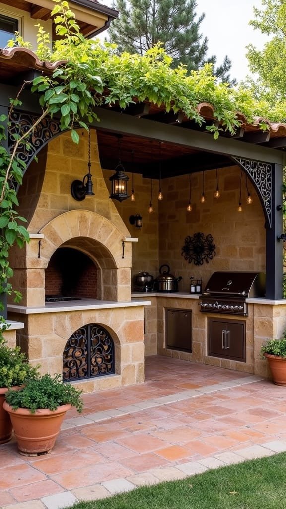 outdoor cooking and dining