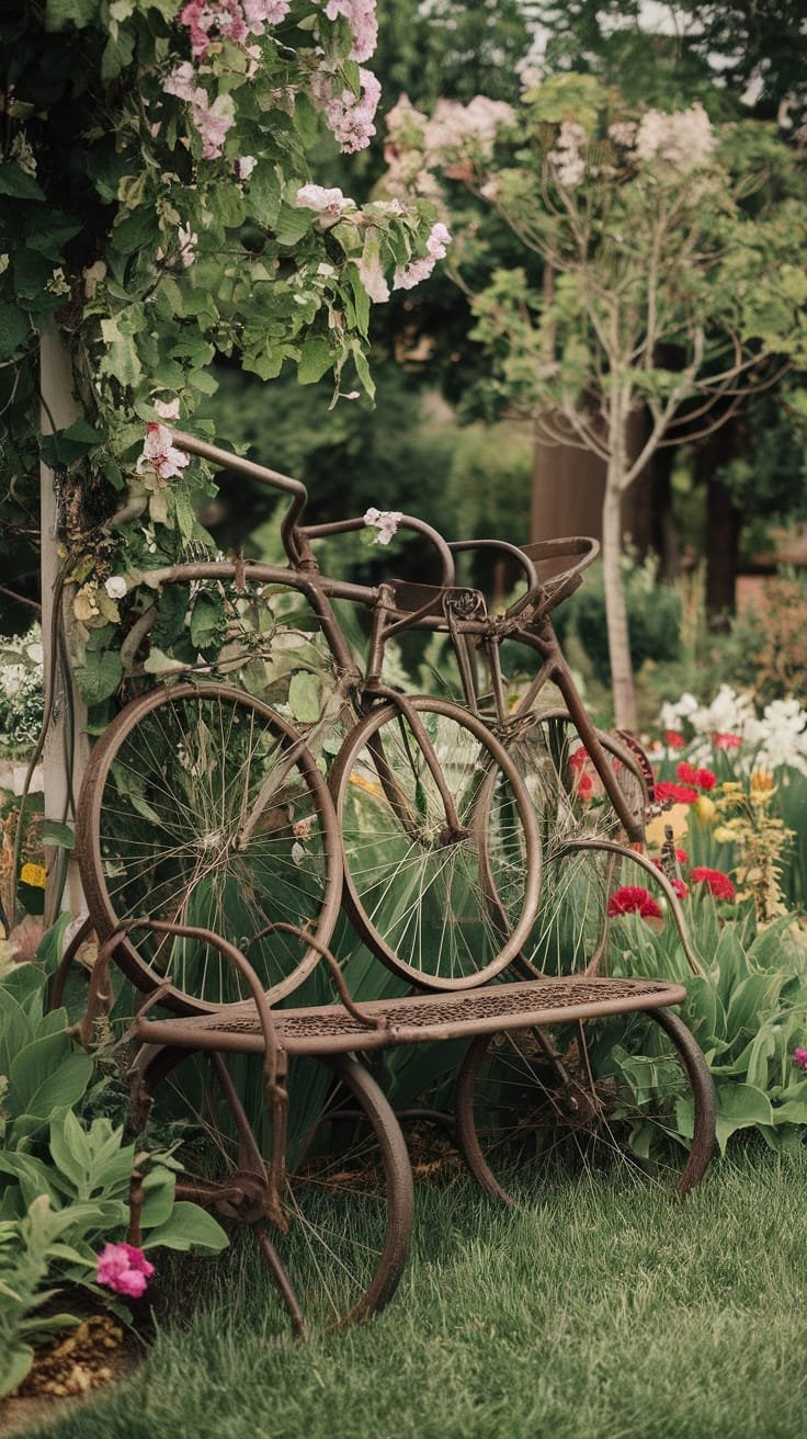 recycled bike parts furniture