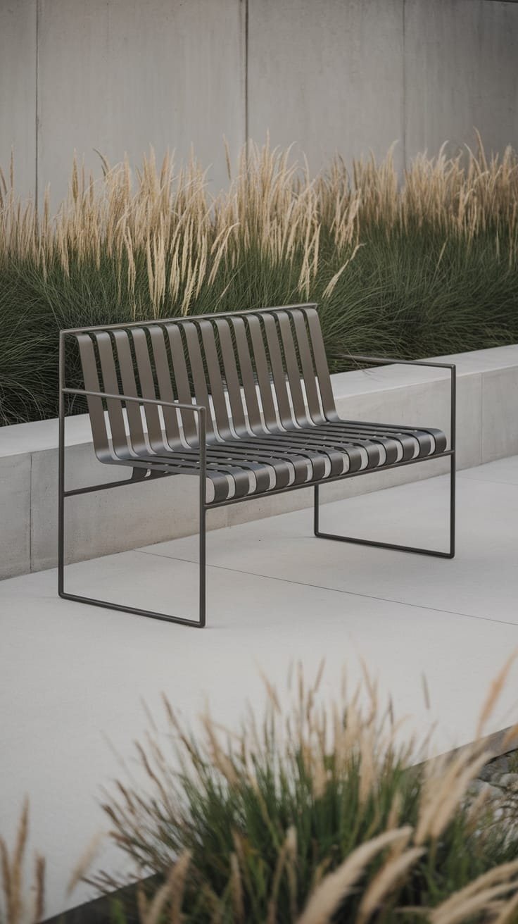 sleek industrial design seating