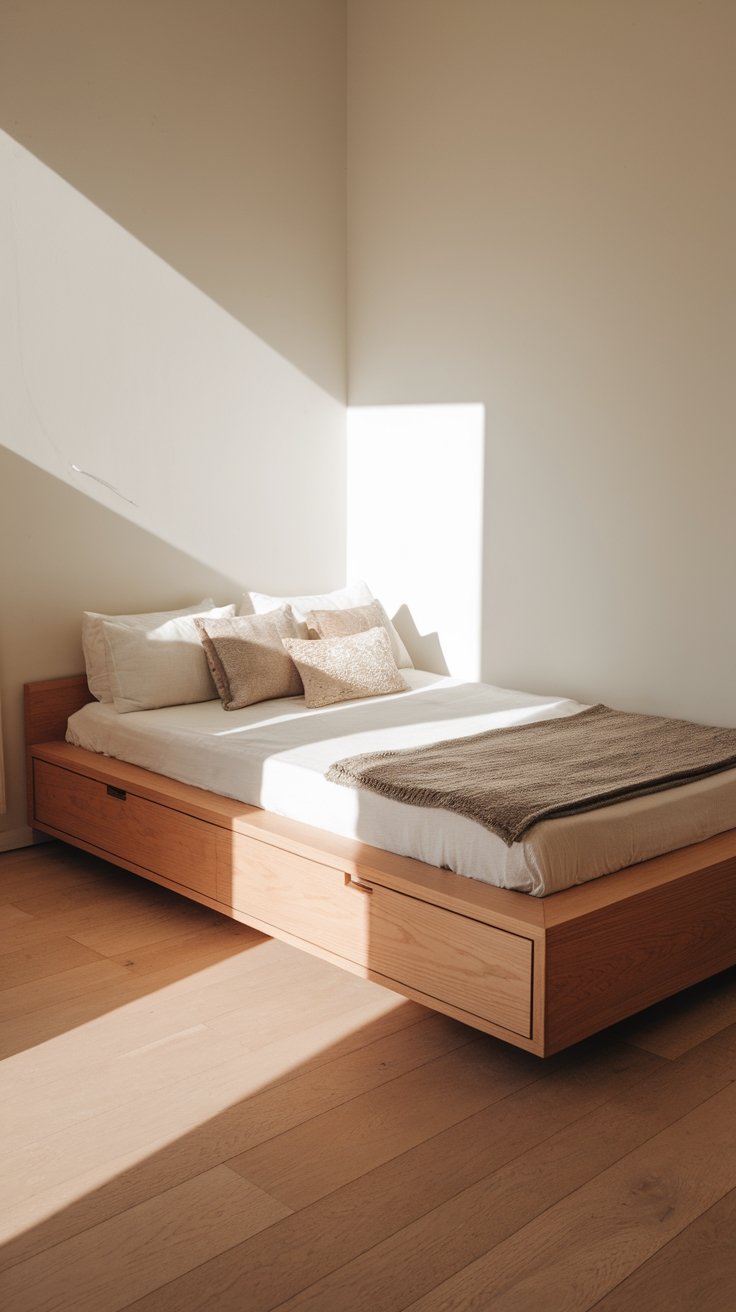 storage integrated platform bed