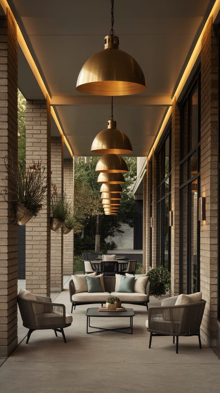 stylish illumination for patios