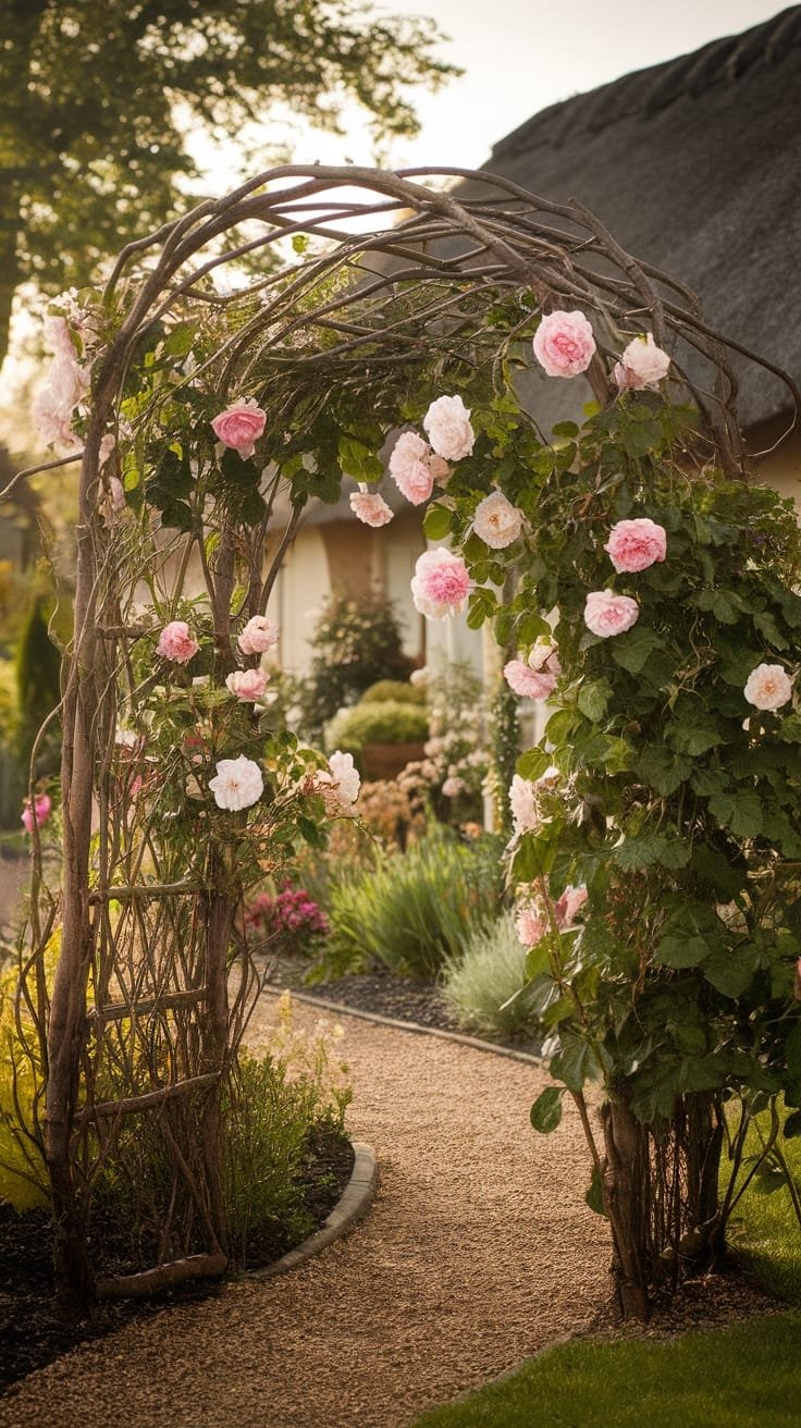 willow branch archway design