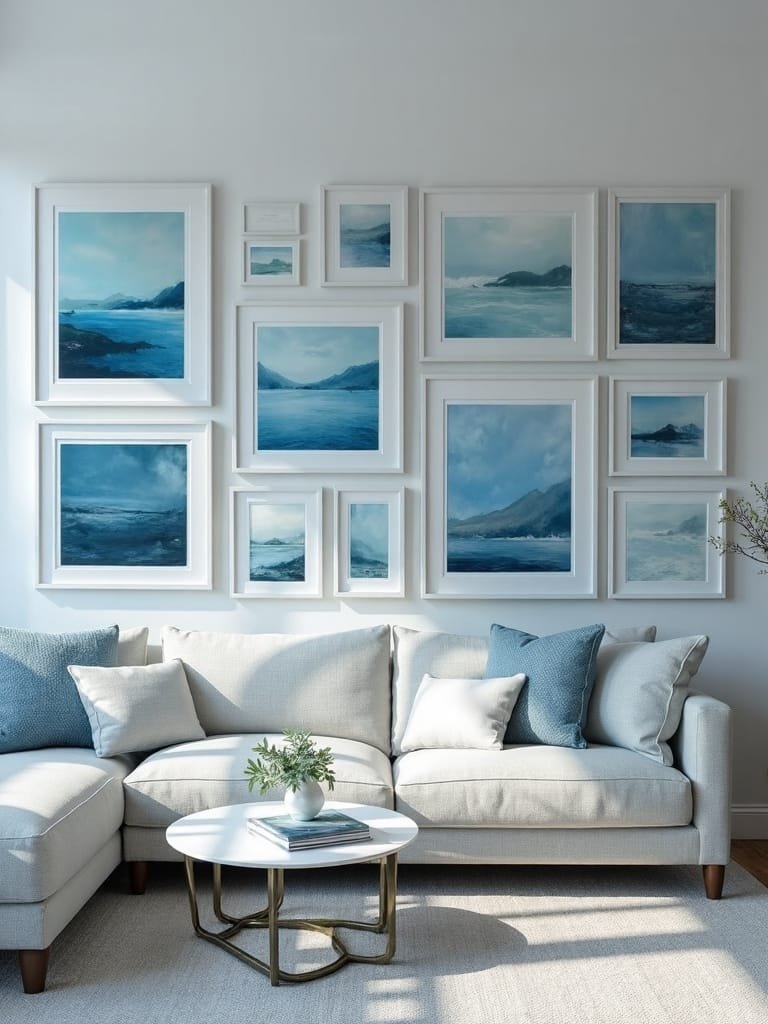 artistic expression on blue