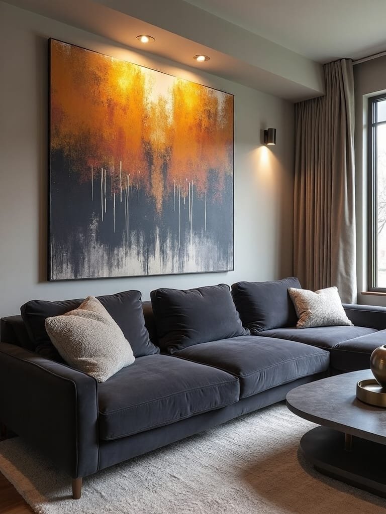 bold artwork as focal points