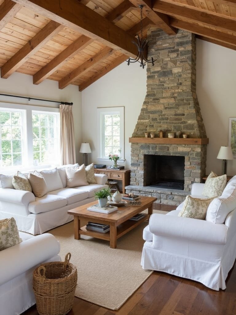 casual seating with slipcovers