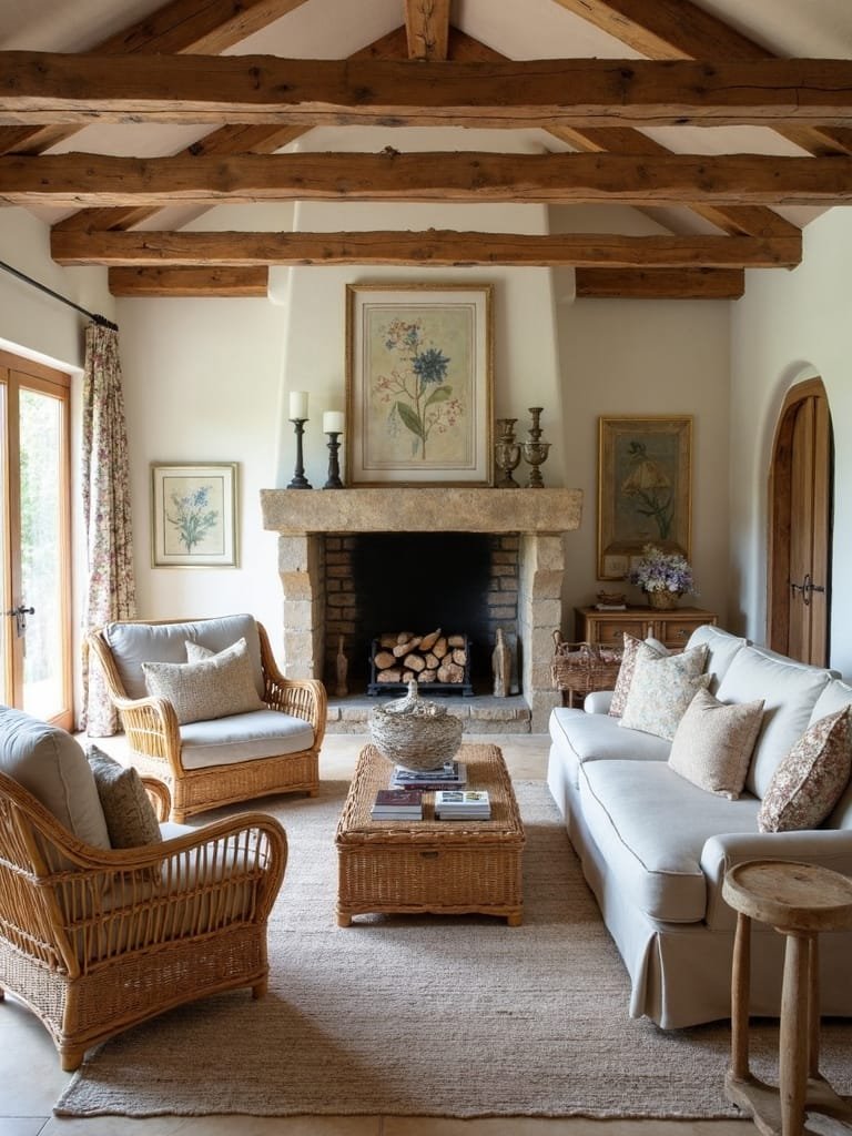 cottage charm with wicker