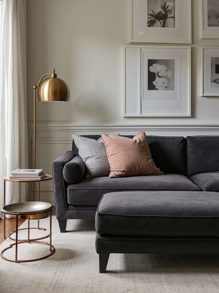 metallic accents and hardware