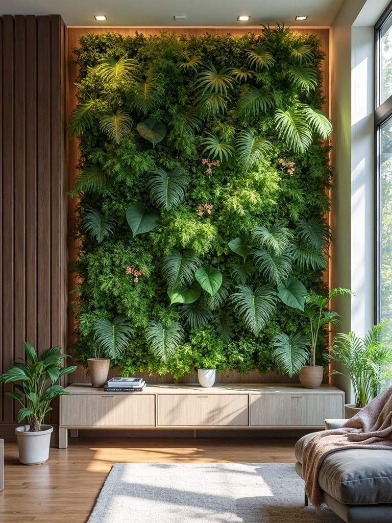 natural vertical garden design