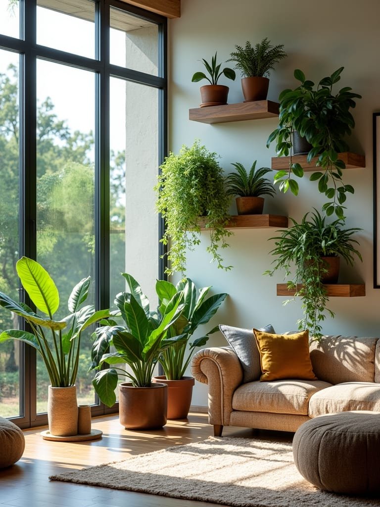 plant decor ideas for living room