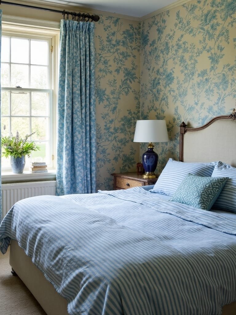 retro blue pattern design