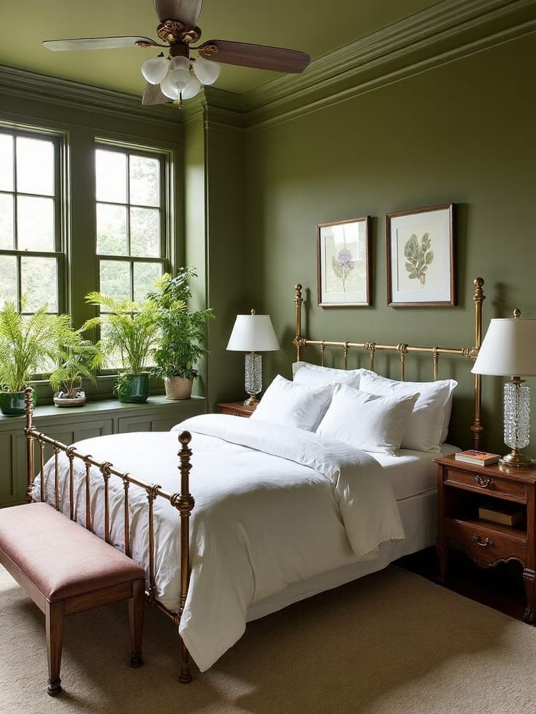 vintage olive brass elegance