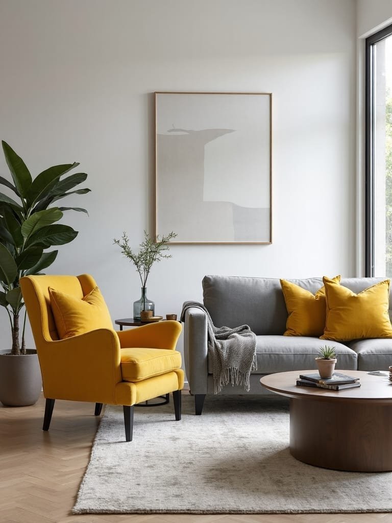 yellow and gray pairing