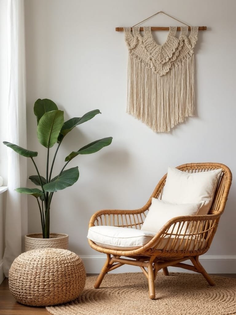 artisanal boho seating style