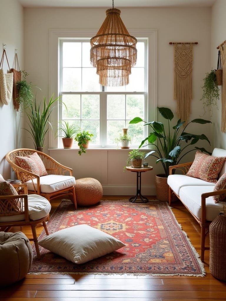 bohemian inspired living room designs