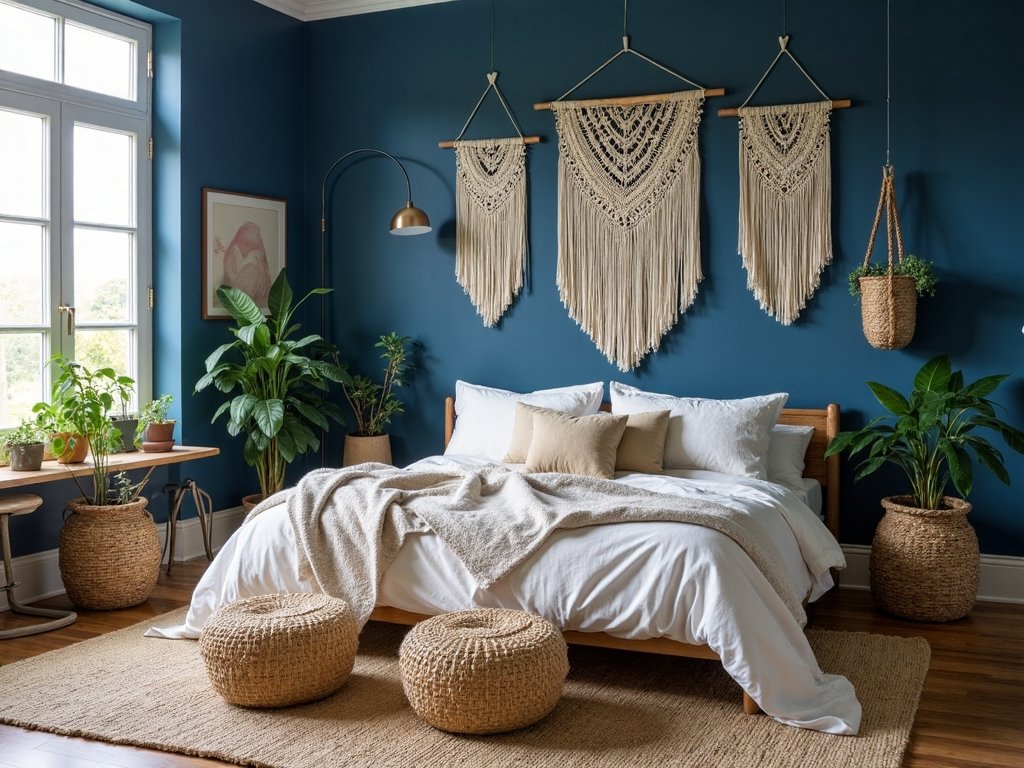 bohemian sanctuary with natural textures