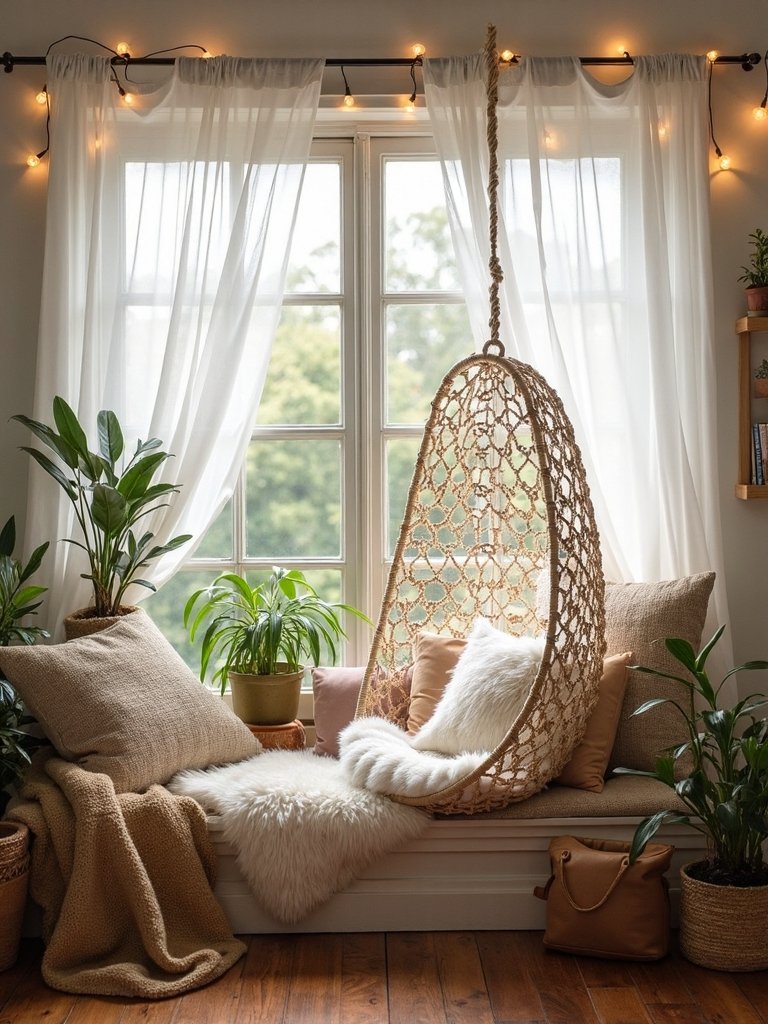 bohemian window reading sanctuary retreat