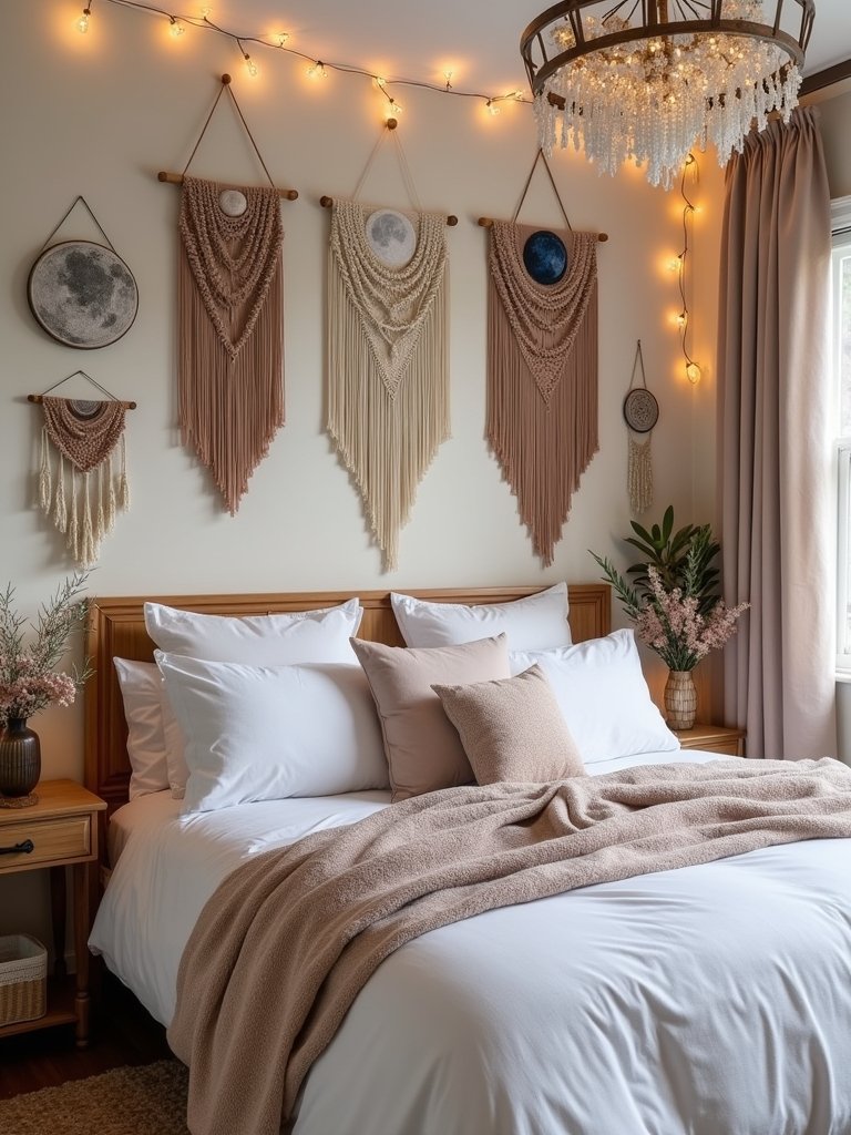 bohemian witchy magical bedroom aesthetics