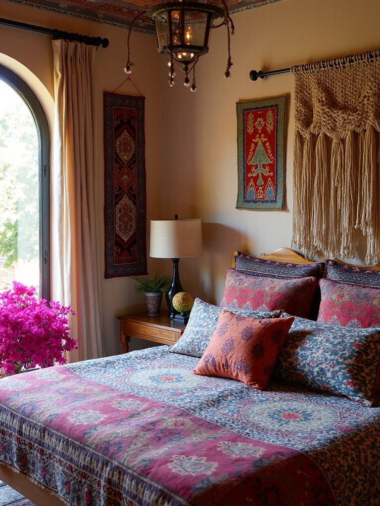 boho bedroom cultural color celebration