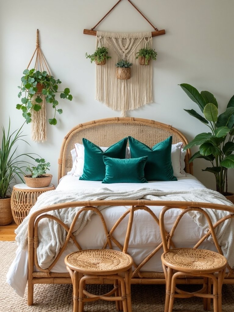 boho bedroom sanctuary nature inspired elegance