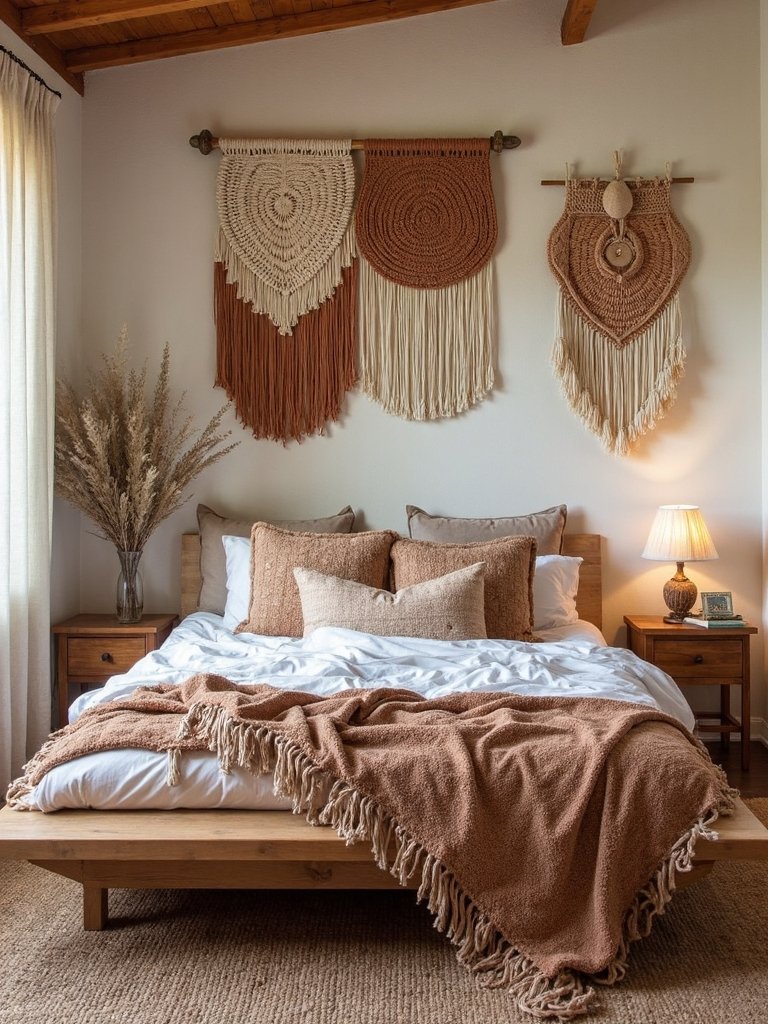boho bedroom textile art personalization