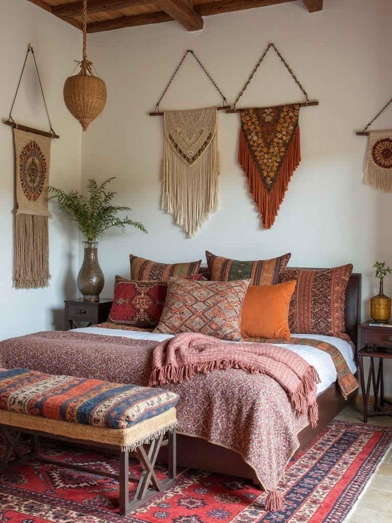 boho bedroom textile sanctuary
