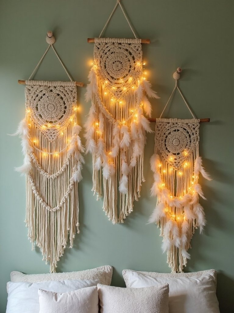 boho mystical macrame wall decor