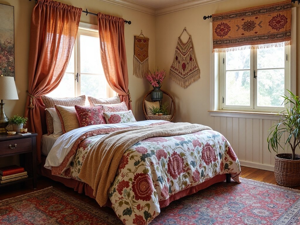 boho paradise with mixed patterns