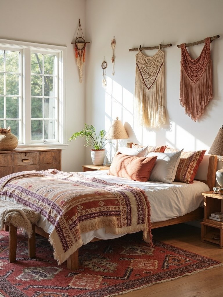 boho western tribal textiles decor