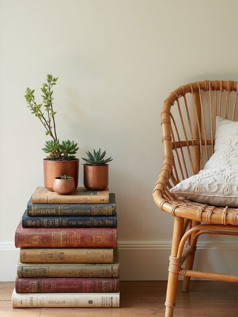 books as decor accents