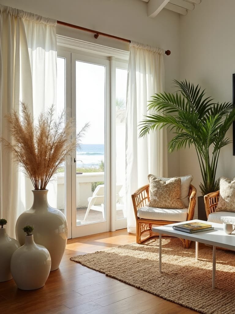 botanical pampas grass decor