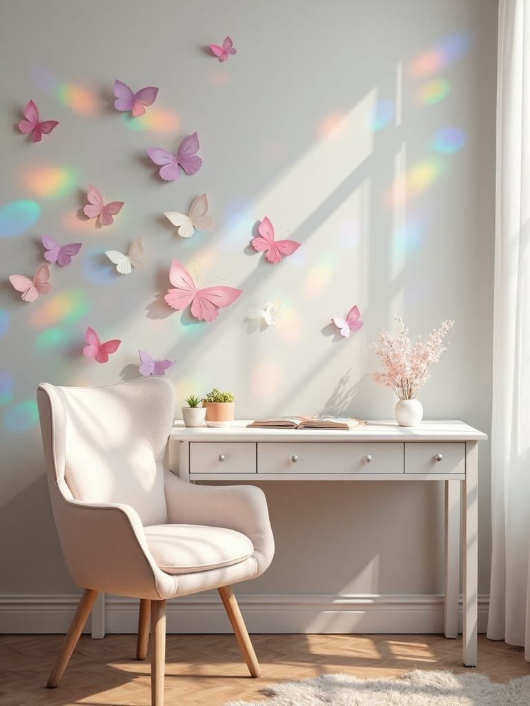 butterfly themed study spaces