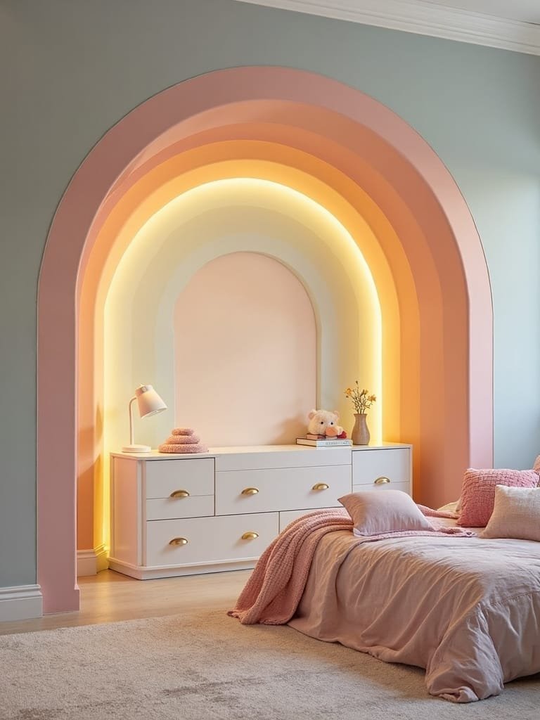 colorful whimsical ceiling art
