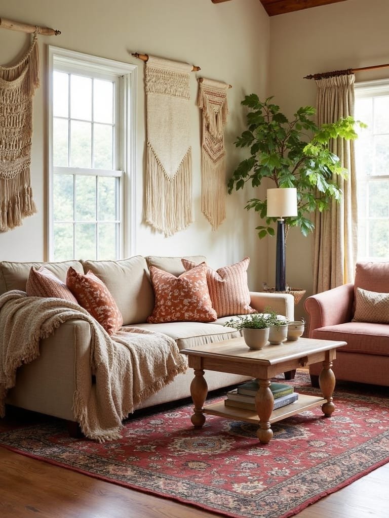 combine textiles and patterns