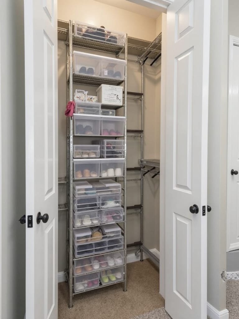 compact footwear organization solution