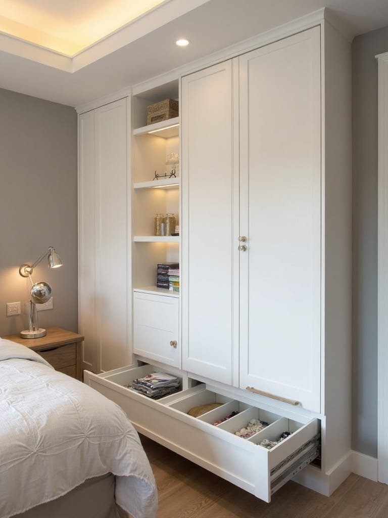 concealed storage solutions available