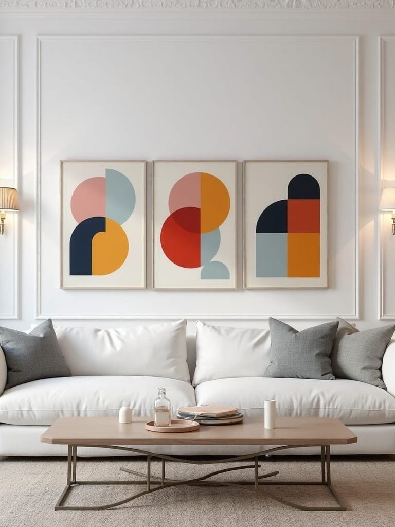 contemporary artistic compositions showcased