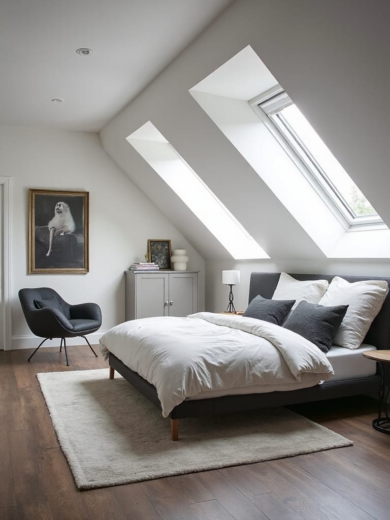 contrasting ceilings and walls