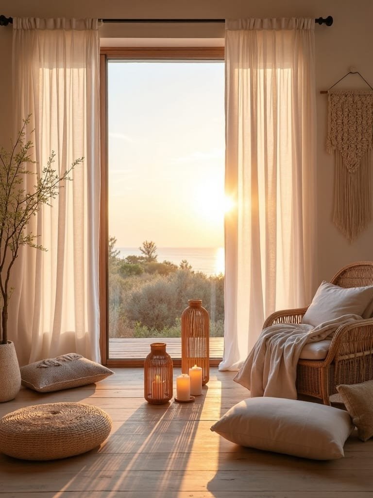 cozy ambiance with lights