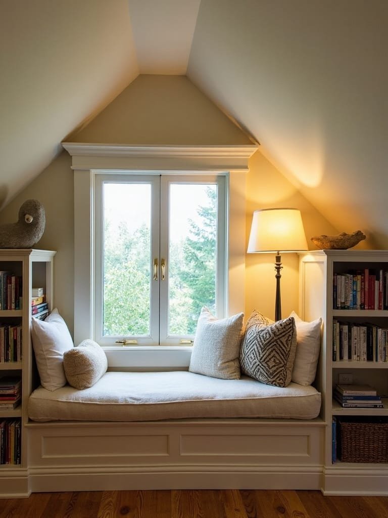 cozy dormer reading spaces