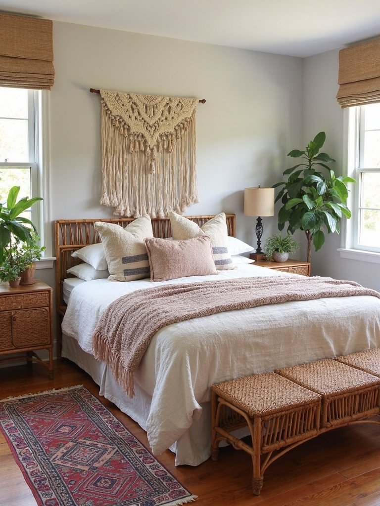 cozy textured layered boho