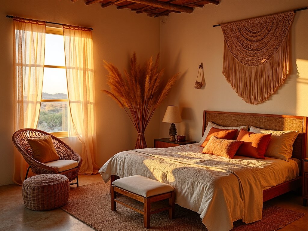 cozy warm serene boho