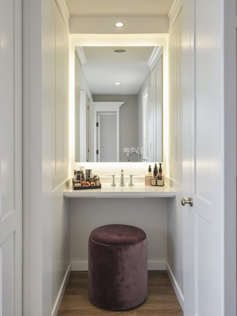 custom makeup station design